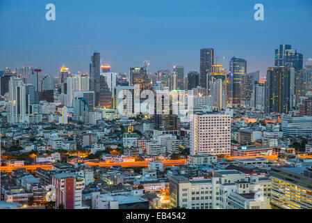 Bangkok city night view, Thailand Stock Photo