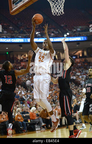 Austin, Texas. 25th Nov, 2014. Brandon Allums #52 of the Texas Longhorns in action vs the Saint Francis Red Flash at the Frank Erwin Center in Austin Texas. Texas defeats Saint Francis 78-46. Credit:  csm/Alamy Live News Stock Photo