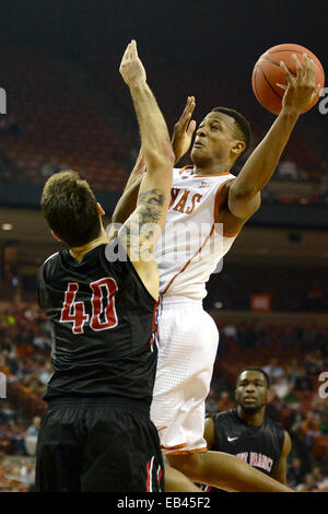 Austin, Texas. 25th Nov, 2014. Demarcus Holland #2 of the Texas Longhorns in action vs the Saint Francis Red Flash at the Frank Erwin Center in Austin Texas. Texas defeats Saint Francis 78-46. Credit:  csm/Alamy Live News Stock Photo