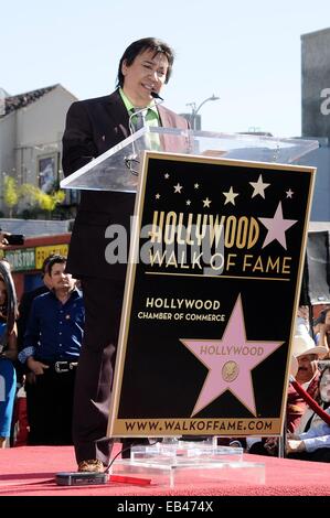 Los Angeles, CA, USA. 25th Nov, 2014. Renan Almendarez Coello at the induction ceremony for Star on the Hollywood Walk of Fame for Renan Almendarez Coello, Hollywood Boulevard, Los Angeles, CA November 25, 2014. Credit:  Michael Germana/Everett Collection/Alamy Live News Stock Photo