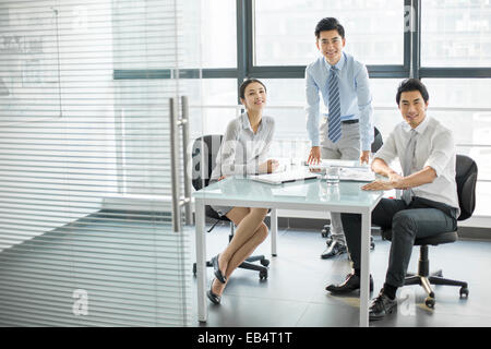 Portrait of young business people Stock Photo