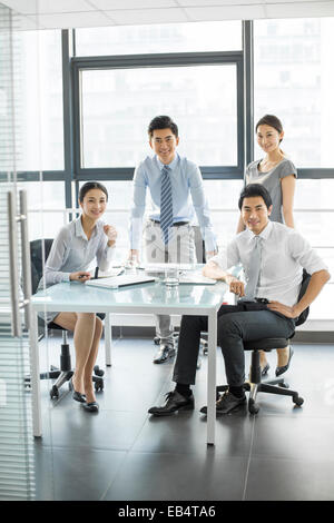 Portrait of young business people Stock Photo