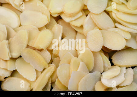 Sliced almonds Stock Photo