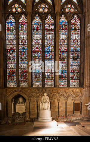 The interior of Durham cathedral in Durham , England , Britain , Uk