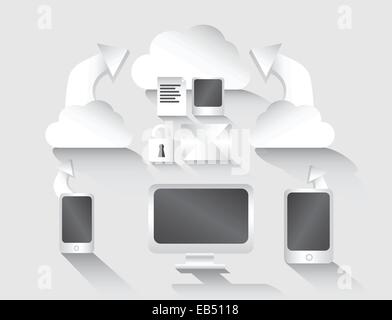 Cloud computing vector Stock Vector