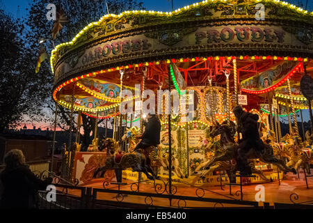 UK ENGLAND LONDON Fairground carousel at Leicester Square during Stock Photo: 6333943 - Alamy