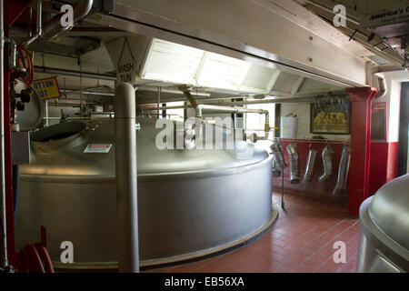 Pottsville, PA, USA - October 20, 2014 :  Interior of the Yuengling Brewery in Pottsville, PA Stock Photo