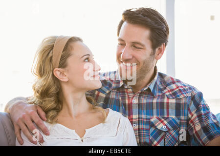 Loving couple looking at each other Stock Photo