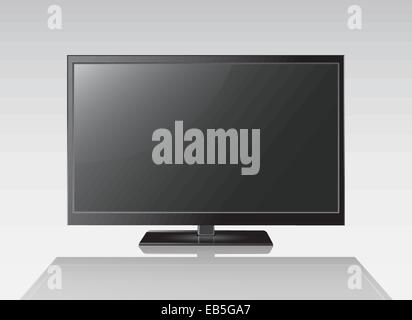 Big black blank screen vector Stock Vector