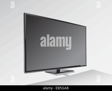 Big black blank screen vector Stock Vector
