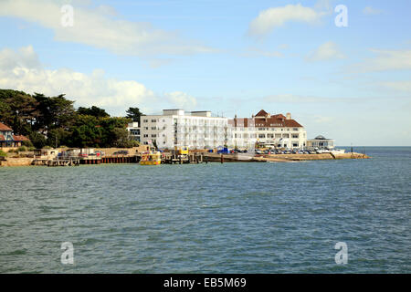 The famous Haven hotel overlooking the sea and harbor at Poole, Dorset, England, UK. Stock Photo