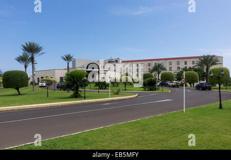 Main Entrance of Hilton Hotel in the capital city of Malabo, Equatorial Guinea, Africa Stock Photo