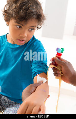 BLOOD SPECIMEN, CHILD Stock Photo