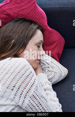 WOMAN SLEEPING Stock Photo