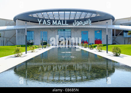 New Yas Mall shopping centre on Yas Island in Abu Dhabi United Arab Emirates. Stock Photo