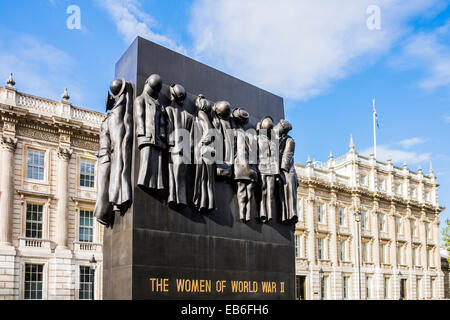 The Women of World War II Monument Whitehall - London Stock Photo