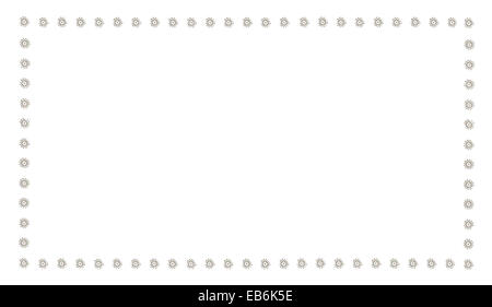 Air vents design. Air vents design frame isolated on white, Mallorca style. Stock Photo