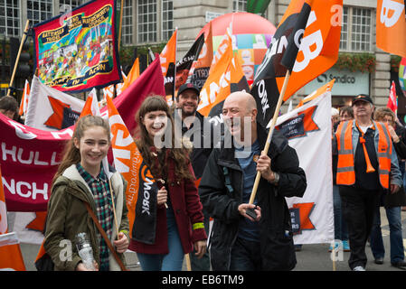 Britain Needs a Pay Rise march, London, 18 October 2014, UK