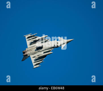 Typhoon Jet Rear Three German Air Force Typhoon Jets from the rear in formation in the ...