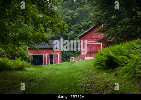 COUNTRYSIDE  REDDING CONNECTICUT BARNS Stock Photo