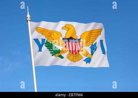 The flag of the United States Virgin Islands Stock Photo