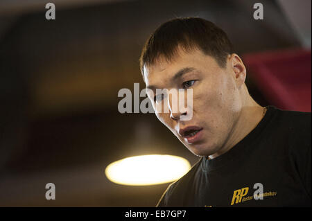 Moscow, Russia. 26th Nov, 2014. Russian boxer Ruslan Provodnikov during an open boxing training session ahead of his fight with Jose Luis Castillo of Mexico. Credit:  Anna Sergeeva/ZUMA Wire/Alamy Live News Stock Photo