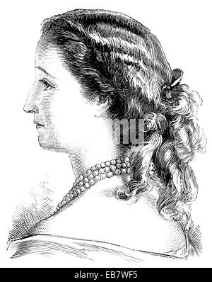 Eugénie de Montijo (1826-1920), Last Empress of France as Wife of Napoleon  III, Seated Portrait, Steel Engraving, Portrait Gallery of Eminent Men and  Women of Europe and America by Evert A. Duyckinck