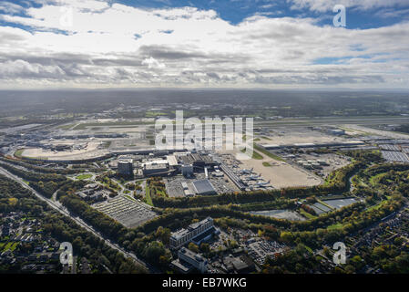 An aerial view of Gatwick Airport, Sussex, UK Stock Photo