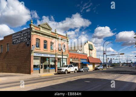 Historic main street in Lacombe, Alberta, Canada Stock Photo: 75783834 ...