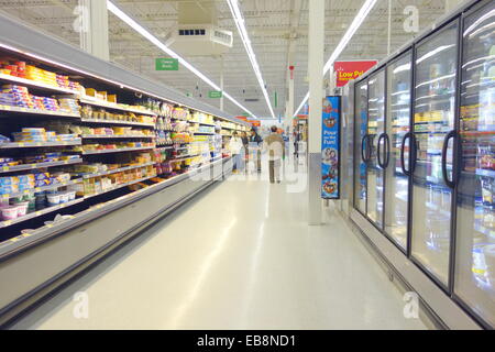 Supermarket aisle in Toronto, Canada Stock Photo