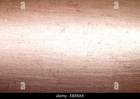 Copper metal scratched background texture abstract closeup Stock Photo