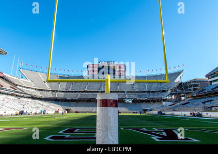 November 27, 2014 - College Station, TX USA: Kyle Field Stadium four hours before game time during an NCAA football game between the LSU Tigers and the Texas A&M Aggies at Kyle Field, in College Station, TX Stock Photo