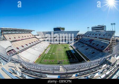 November 27, 2014 - College Station, TX USA: Kyle Field Stadium four hours before game time during an NCAA football game between the LSU Tigers and the Texas A&M Aggies at Kyle Field, in College Station, TX Stock Photo