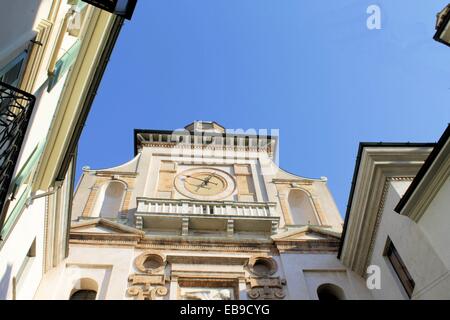 tower clock in crema (Cremona-Italy) Stock Photo