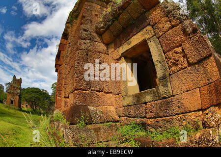 Prasat Suor Prat in Angkor Thom, Siem Reap, Cambodia Stock Photo