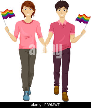 Gay men holding hands Cut Out Stock Images & Pictures - Alamy