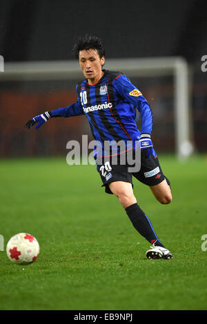 Tokyo, Japan. 26th Nov, 2014. Akihiro Sato (Gamba) Football/Soccer : 94th Emperor's Cup Semifinal match between Gamba Osaka 5-2 Shimizu S-Pulse at Ajinomoto Stadium in Tokyo, Japan . © AFLO/Alamy Live News Stock Photo