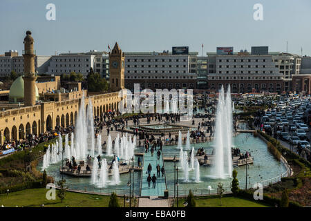 Bazaar square, Erbil, Arbil Province, Iraqi Kurdistan, Iraq Stock Photo