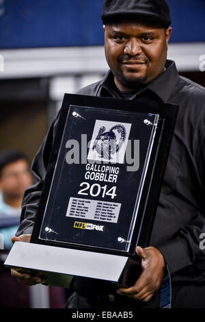 Arlington, Texas, USA. 27th Nov, 2014. 2014 Galloping Gobbler award after an NFL football game between the Philadelphia Eagles and Dallas Cowboys on Sunday, November 27th, 2014, at AT&T Stadium in Arlington, Texas. Credit:  Cal Sport Media/Alamy Live News Stock Photo