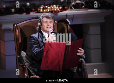 Munich, Germany. 27th Nov, 2014. Singers Andy Borg during the taping of the show 'Heiligabend mit Carmen Nebel' (lit. Christmas Eve with Carmen Nebel) in Munich, Germany, 27 November 2014. The show of German television channel ZDF will be broadcast on 24 December 2014. Photo: Tobias Hase/dpa/Alamy Live News Stock Photo