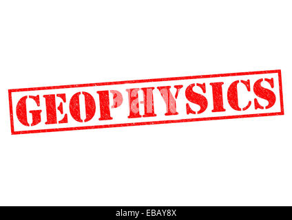 GEOPHYSICS red Rubber Stamp over a white background. Stock Photo