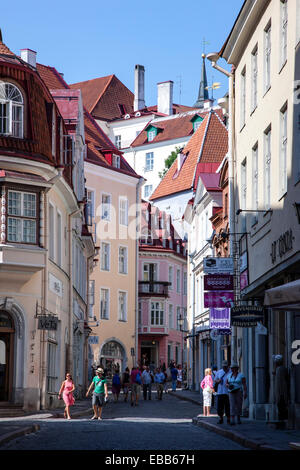 Tallinn Estonia Tallinn old town street Stock Photo