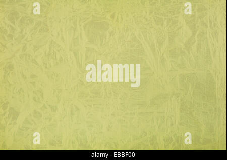 Yellow green ragged cardboard texture Stock Photo