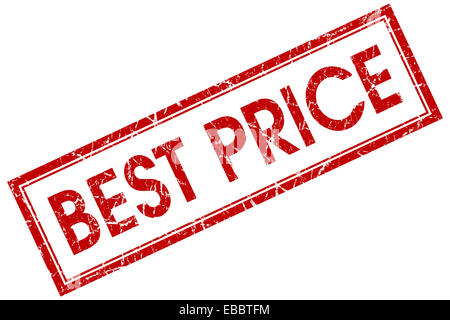 best price red square stamp Stock Photo