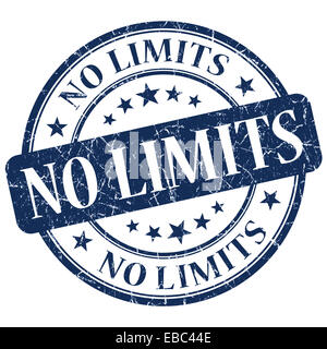 No Limits Blue Stamp Stock Photo