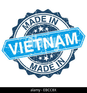 made in Vietnam vintage stamp isolated on white background Stock Photo