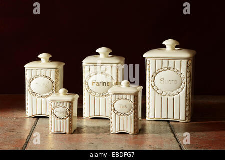 Retro Kitchen Canisters Stock Photo: 90504992 - Alamy