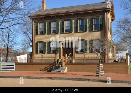 Abraham Lincoln's home in Springfield Illinois. Stock Photo