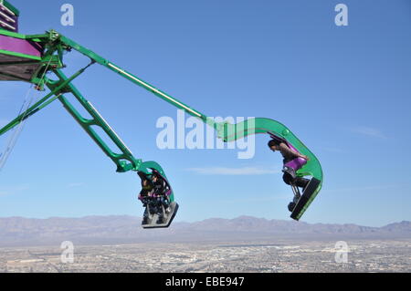 Insanity Thrill ride at the top of the Stratosphere Hotel, Las Vegas ...