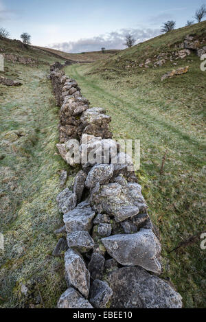 A winter morning at Lathkill Dale in the Peak District national park, Derbyshire. Stock Photo